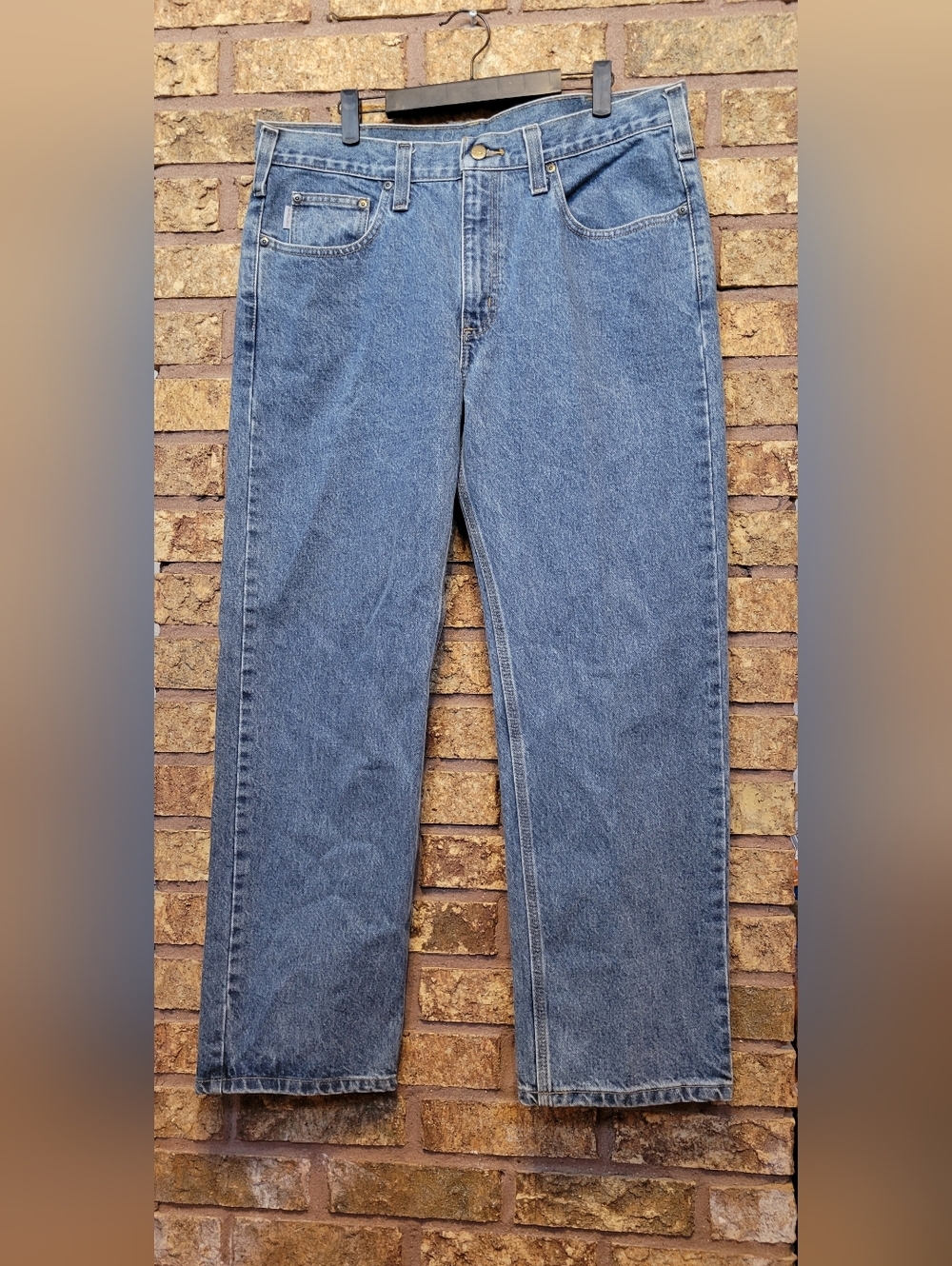 Carhartt Men's Straight Leg Traditional Fit Denim Jeans 100% Cotton 36x30 NEW